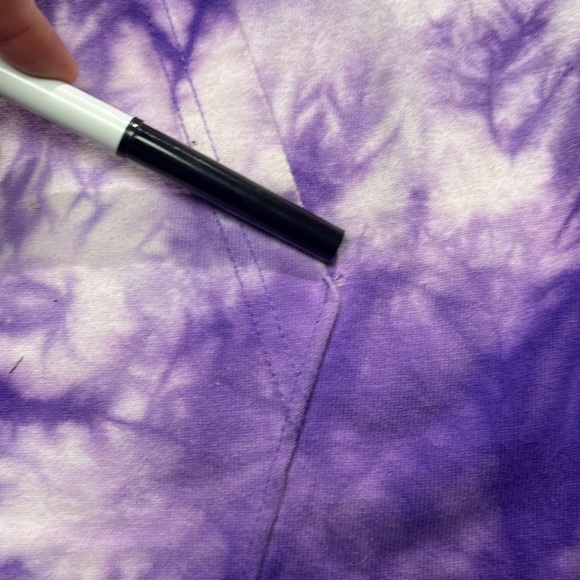 Empyre tie dye, purple hoodie, tunic size large - Picture 5 of 8